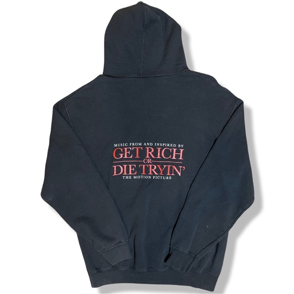 Rare Vintage Y2K 50 Cent Get Rich Or Die Tryin Promo Hoodie - Picture 2 of 4